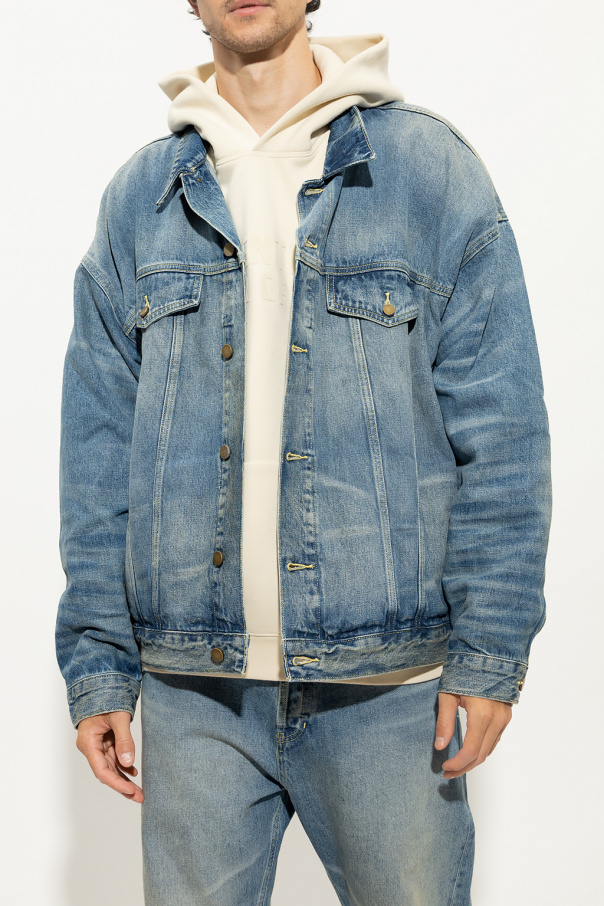 Fear of god hooded clearance denim jacket